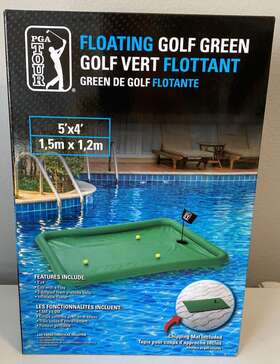 X4ftpool Pga Tour Avasc025 New Golf Large 5ft Float With Chipping Mat And Practice Balls