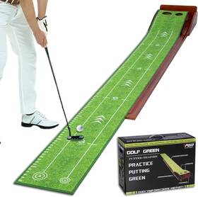 Pgm Tl001-249 Putting Green Golf Mat Auto Ball Return Crystal Velvet Matt For Indoors