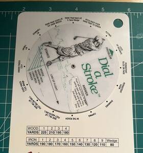 78100 Pilgrim Golf Aid Dial-a-stroke 1989 Vintage As Shown