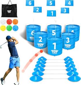 Pinsheng Toys Factory Zs536519 Toy Life Golf Bucket Game Practice Chipping For Adults Fami