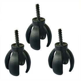 Pirhosigma 616859135598 3 Pcs Golf Ball Retriever Grabber Four-prong Pick Up Back Saver Claw Put On P