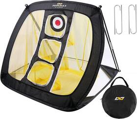4333908852 Podiumax Pop Up Golf Chipping Net Indoor/outdoor Golfing Target Black&yellow