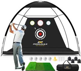 Podiumax 850071953299 Golf Net 10x7ft Practice And Mat Noise Reduce Target 5 Balls 4 S Podiumax 850071953299 Golf Net 10x7ft Practice And Mat Noise Reduce Target 5 Balls 4 S