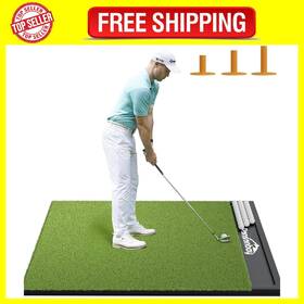 Ponsonbay 313047434418 Integrated 5x4ft And 6x4ft Golf Mat With Ball Tray Thickening Mats Practice