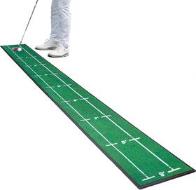 Ponsonbay 726084821644 Pro Indoor Golf Putting Green Mat With Distance Markers 9ft Practice Trainer