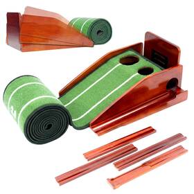 Ponsonbay 974649199514 Putting Green Indoor With Three-level Adjustable Incline Auto Ball Return -