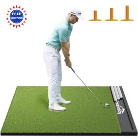 Ponsonbay D224 Golf Mat 4ft 5ft 26mm 31mm Practice Turf With Ball Tray And Tees Integrated