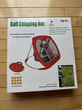Gg-s01-2354 Practice Balls Pop Up Golf Chipping Net Swing Game With 12 Foam Training Indoor