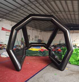 Preasion 758100774795 Used Indoor Outdoor Inflatable Golf Practice Swing Simulator Net Cage Air Blower
