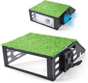 Precizex 738508264692 Golf Simulator Projector Protection Cover Floor Mount Enclosure With Cooling Fan