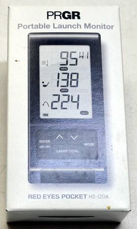 Hs-120a Prgr 573147578757 Portable Launch Monitor Distance Swing Speed Smash Factor Hs-120a Prgr 573147578757 Portable Launch Monitor Distance Swing Speed Smash Factor