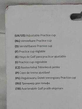 X004m5mc8n Pure2improve Unisexs Practice Putting Cup Golf Black One Size