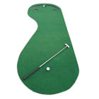 Puttinggreen0861 Putting Green Par 3 Inclined Practice Mat Indoor Golf Training Aid Holes New 0768826190861