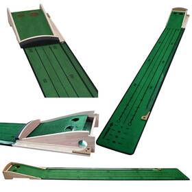 Puttmon 809880780017 Mate Golf Putting Practice Indoor Mat With 1/2 Hole Training Fo Puttmon 809880780017 Mate Golf Putting Practice Indoor Mat With 1/2 Hole Training Fo