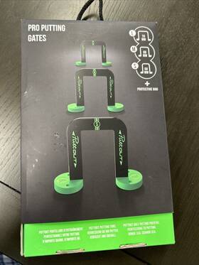 Puttout 060510624009 Golf Pro Putting Gates Black/green Aids