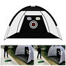 Pzg8376928 Foldable Golf Driving Cage Practice Hitting Net Indoor Outdoor Black