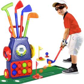 Qdgolf01 Qdragon Kids Golf Clubs Toddler Set With 8 Balls Putting Mat 4