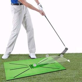 Qiyuni101001 Qiyuni Golf Hitting Mat Practice Outdoor Indoor For Training Chipping Show