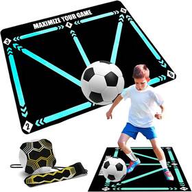 Quexiaokang 768877955655 Soccer Training Mat Football Footstep Agility