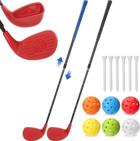 Realspring 313102865843 Backyard Golf Club Set Adjustable For Game Plastic Chipp