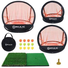 Relilac 754208076960 Pop Up Golf Chipping Practice Net Set - Indoor/outdoor Golfing Target