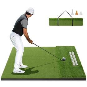 Relilac 754208322593 5x4ft Golf Mat With Ball Tray 31mm Thickened Hitting Mats For Backyard