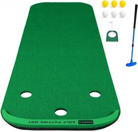 Rinrea 690005907352 Golf Putting Mat Green For Indoor/outdoor Practice With