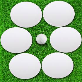 Roundfunny Qir-roundfunny-2101 6 Pcs Golf Putting Target Hole Cup Bulk Goal Circles Putt Disk Green Acc