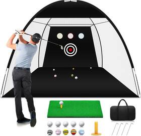 Rubdark Rd004-01 Golf Practice Net 10x7ft Hitting Nets For Backyard Driving Chipping Swing