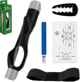 Rurswriyt 445000330352 5-in-1 Golf Training Kit Grip Trainer Swing Correcting Arm Band Heavy Duty