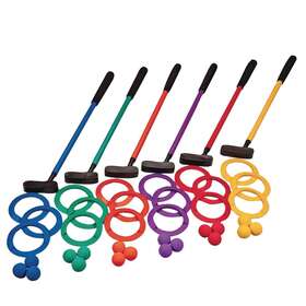 S&s Worldwide W10225 Spectrum Youth Mini Golf Club Ball And Target Set. Includes 6-24 Inch Assorted