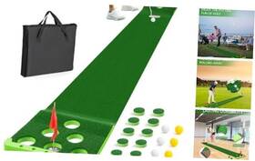 Sagsewful 605832062174 Golf Pong Putting Game Set With Front Border For Indoor&outdoor Green
