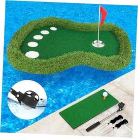 Sagsewful 791126194352 Floating Golf Green For Pool Chipping Mat With Ball Classic
