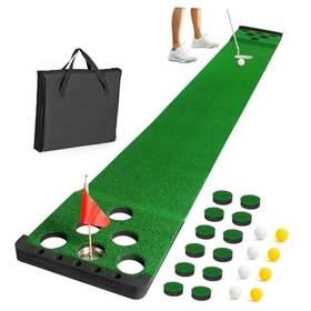 Sagsewful 792105723150 Golf Pong Putting Game Set With Front Border For Indoor And Outdoor