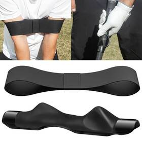 Saint Nieve 735818823458 Grip Trainer Attachment And Swing Correcting Arm Band - Ultimate Black Golf Tra