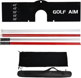 Sandalim 029082074709 New Golf Swing Training Aid With 8 Alignment Sticks 5 Angles Correction Tool