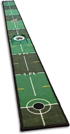 Sx-gm102 Sanxor Golf Slim Pro Putting Practice Mat 9 Ft Target Extra Floor Saving