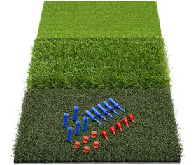 Saplize Esg2-gm04s-md #a01 30 Inch X15 Foldable 3-in-1 Golf Hitting Mat Tight Lie Rough And Fairway For Dr