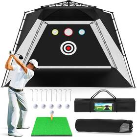 Sasrl 721553861121 Golf Net Easy Pop Up Practice Hitting Nets With Turf Mat To Insta