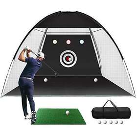 Sasrl 748294085258 Golf Practice Net 10x7ft Hitting Training Aids Nets With Target And Carry