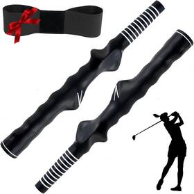Scrorich 744110915075 2pcs Right-handed Golf Grip Trainer Training Aid For Beginners And Kids