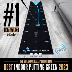 Second Chance Ltd Mamg/018 New Me And My Golf - Breaking Ball Putting Mat 7.5ft