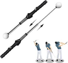 Seehy 313108962966 Retractable Golf Swing Trainer Training Aid And Grip With Click Fe