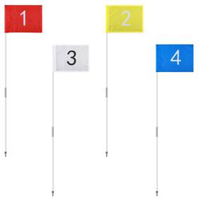 Qar-seenelling-1805 Seenelling 4 Sets Golf Flagstick And Flags Numbered 33 Inch For Practice Driving Range B