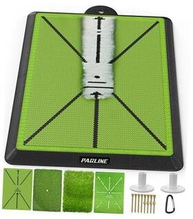 Shenzhen Shengxinlong Sports Goods Co. 198715772470 Golf Hitting Mat Training 4-in-1 Premium 17 Inch X12 Replaceable