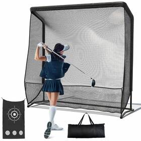 Shopsource 197839151352 Golf Hitting Net With Steel Frame 7x7ft Driving Practice For Person