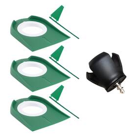 Shu-ran 746608274251 3 Pack Putting Cups With Flags Mini Golf Game Ball Retriever Buil Shu-ran 746608274251 3 Pack Putting Cups With Flags Mini Golf Game Ball Retriever Buil