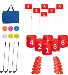 B0dc6lzpqg Sjehome 6 Hole Backyard Bucket Game Golf Yard Practice Outdoor Indoor