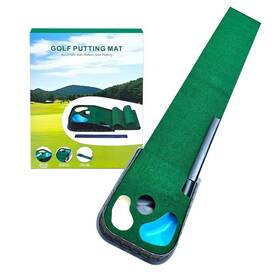 Sjpafdc 797533371614 Golf Putting Mat With Automatic Ball Return Device Indoor And Outdoor Prac