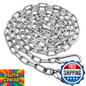 B0d59vbw3l Snagle Paw Heavy Duty 25ft Metal Dog Chain Leash Chew Proof For Yard Medium Large Dogs 150